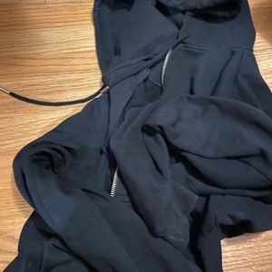 Black hoodie zip up